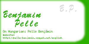 benjamin pelle business card